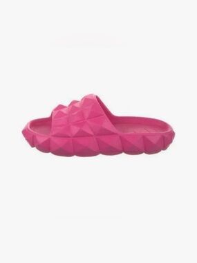 Valentino Garavani Pink Roman Stud Slides Size 36/7